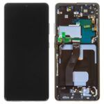 Varuosa LCD Samsung Galaxy S21 Ultra /G998 koos raamiga service pack (Black)
