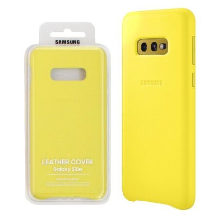 Samsung Nahkümbris EF-VG970LYEGWW G970/ Galaxy S10e (kollane) Samsung Nahkümbris EF-VG970LYEGWW G970/ Galaxy S10e (kollane)
