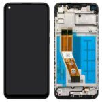 Varuosa Samsung Galaxy A11 / A115 ekraan raamiga must (service pack)
