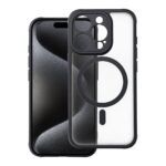 Ümbris FULL MATTE MagSafe Apple iPhone 15 Plus (läbipaistev / must)