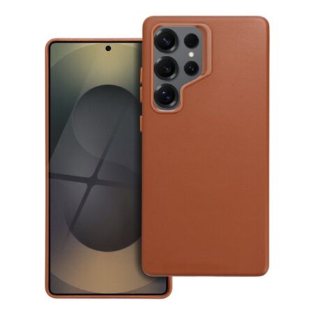 Ümbris LEATHER MAG Samsung S25 Ultra (pruun)