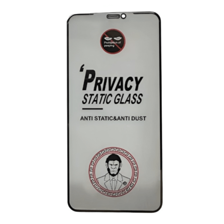 Kaitseklaas "Mr. Monkey Anti-Static Privacy" Full Glue iPhone 15 Pro Max (must)