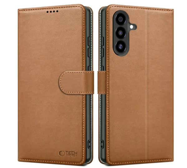 Ümbris Tech-Protect Wallet Samsung A56 (pruun)