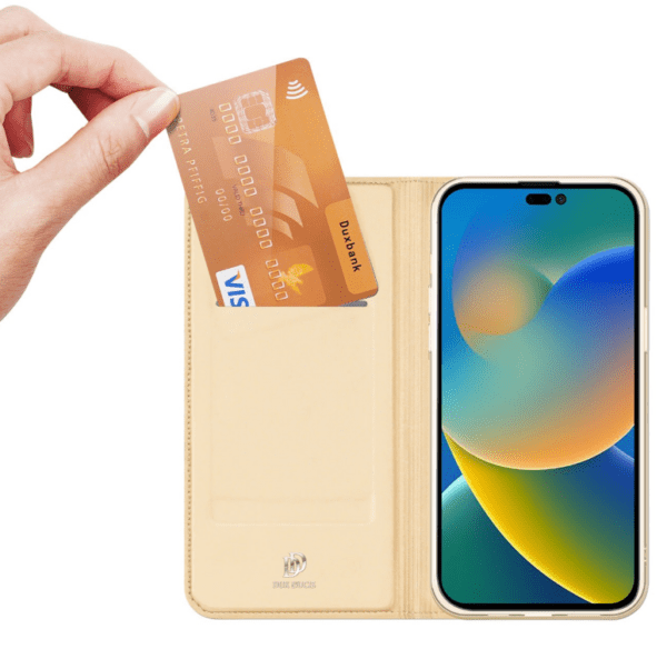 Ümbris kaanega Dux Ducis "Skin Pro" Samsung A54 / A54 5G (kuldne)