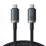 Juhe Baseus CB000089 Crystal Shine USB-C - USB-C 100W 20Gbps 1.5m (must)