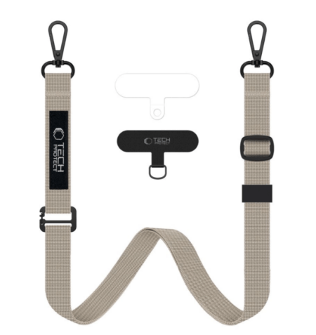 Universaalne Nöör Tech-Protect C65 Telefoniümbristele (beež)