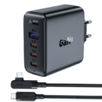 Laadija Acefast A37 PD100W GaN 3xType-C / 1xUSB-A + 2m Type-C (must)