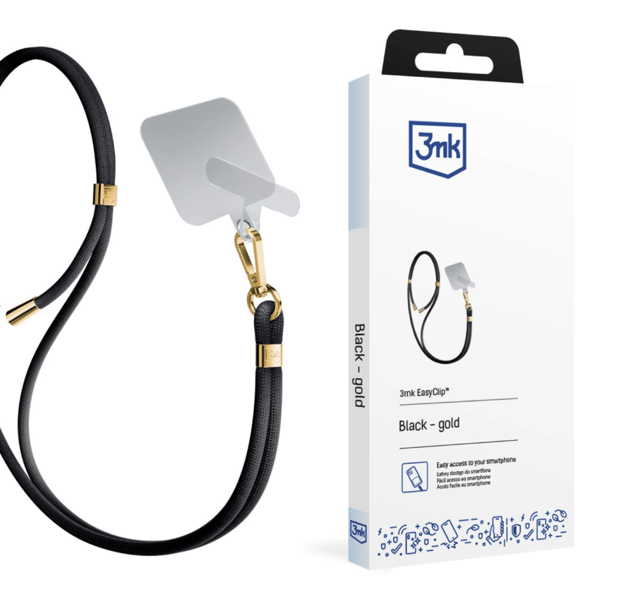 Universaalne Nöör 3mk EasyClip Telefoniümbristele (must) Universaalne Nöör 3mk EasyClip Telefoniümbristele (must)