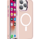 Ümbris Color Matte Magsafe iPhone 15 Pro Max (roosa)