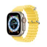 Kellarihm Dux Ducis OceanWave Apple Watch 42mm/44mm/45mm/49mm (kollane)