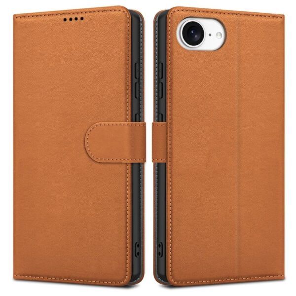 Ümbris kaanega Fancy Wallet Apple iPhone 12/ 12 Pro (pruun)