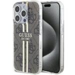 Ümbris GUESS GUHCP15SH4PSEGW for iPhone 15 (Gold Stripe / brown)