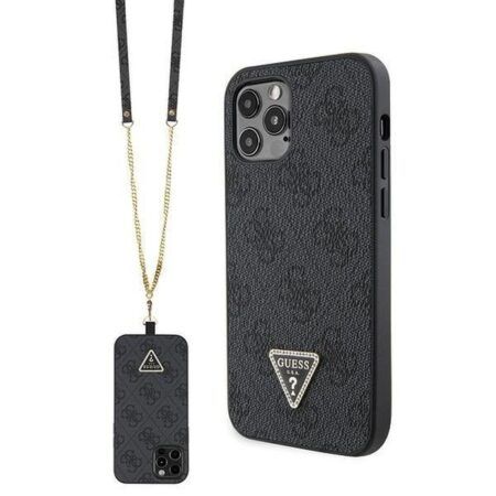 Ümbris Guess GUHCP12MP4TDSPK 4G Logo Strass iPhone 12 / 12 pro (must)