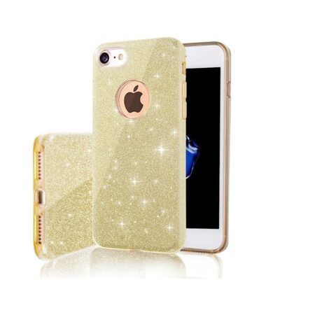 Silikoon 3 in 1 Iphone 11 Pro Max (kuldne glitter)