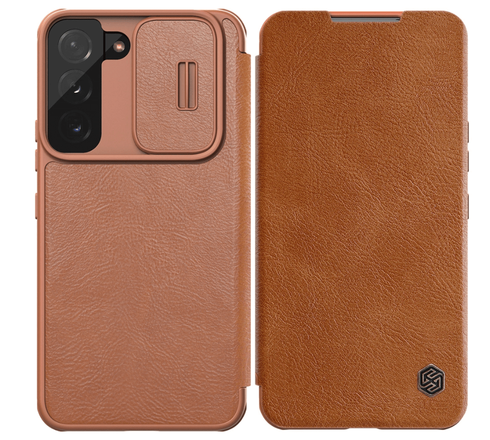 Ümbris kaanega Nillkin Qin Pro Leather Samsung Galaxy S22 Plus (pruun) Ümbris kaanega Nillkin Qin Pro Leather Samsung Galaxy S22 Plus (pruun)