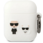 Silikoonümbris Karl Lagerfeld KLACA2SILKCW AirPods 1 / 2 (valge)