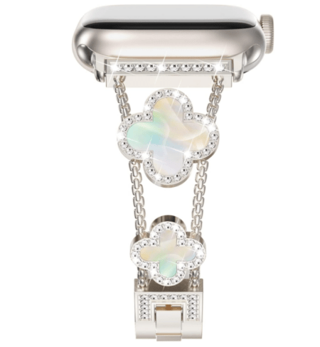 Kellarihm Starlight Apple Watch 38/ 40/ 41mm (hõbe/valge)