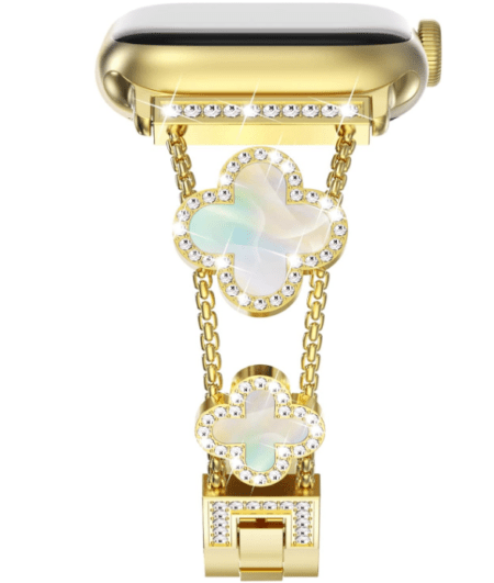 Kellarihm Starlight Apple Watch 42/ 44/ 45mm (kuldne/valge)