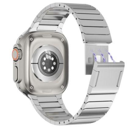 Kellarihm Yolo Magnetic Apple Watch 42 / 44 / 45 / 49 mm (hõbe)