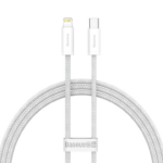 Juhe Baseus CALD000002 Dynamic Series Fast Charging Data Cable Type-C - Lightning 20W 1m (valge)