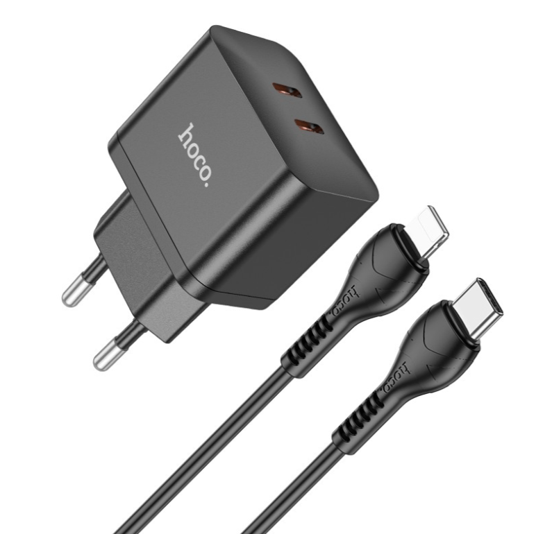 Adapter Hoco N29 PD35W c 2 Type-C + Lightning (must) Adapter Hoco N29 PD35W c 2 Type-C + Lightning (must)