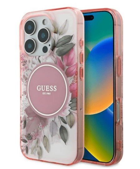 Guess Magsafe Ümbris GUHMP16XHFWBDCEP iPhone 16 Pro (roosa)
