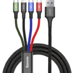 Juhe BASEUS 4in1 CA1T4-B01 Lighting+MicroUsb+2xType-C 3.5A (1.2m / must)