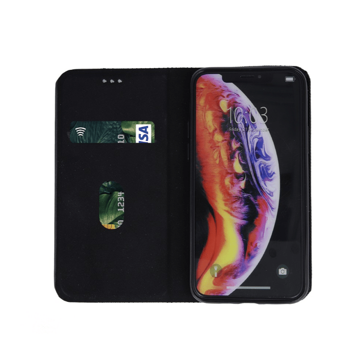 Ümbris kaanega Smart Senso Xiaomi Redmi 10C (must)