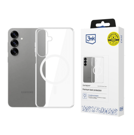 Silikoon 3MK Clear MagCase Samsung S931 S25 (läbipaistev)