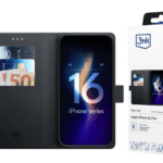 Ümbris kaanega 3mk Wallet iPhone 16 Plus (must)