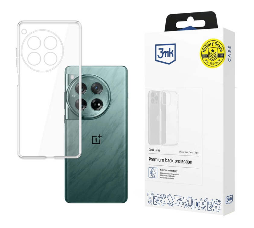 Silikoon 3MK Clear Case OnePlus 12 (läbipaistev)