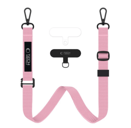 Universaalne Nöör Tech-Protect C65 Telefoniümbristele (roosa)
