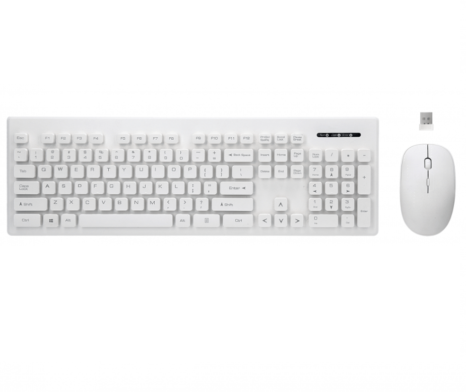 Juhtmevaba klaviatuur hiirega Rebeltec WHITERUN Juhtmevaba klaviatuur hiirega Rebeltec WHITERUN