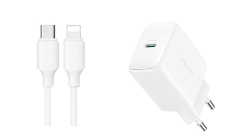 Adapter Joyroom JR-TCF20 Type-C + Lightning PD20W (valge)