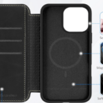 Ümbris kaanega Shieldon II MagSafe iPhone 16 Pro Max (must)