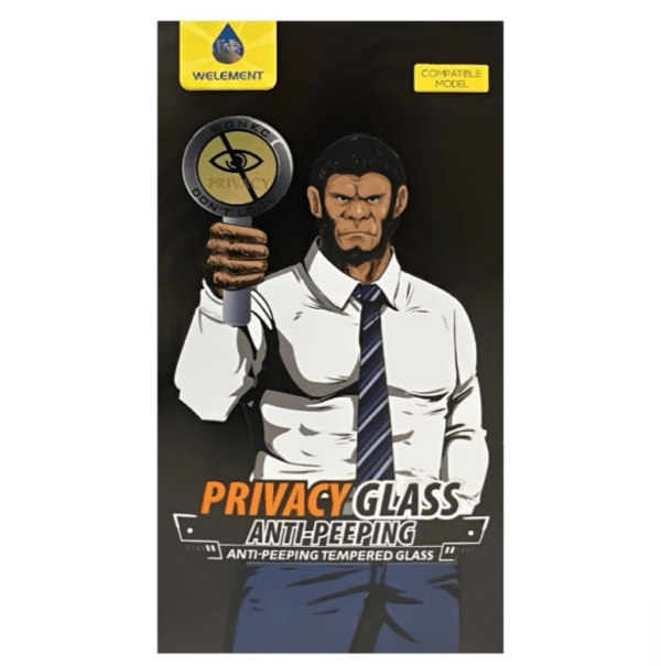 Kaitseklaas "Mr. Monkey Anti-Static Privacy" Full Glue Samsung S25 (must)