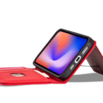 Ümbris kaanega Pouch Card Wallet iPhone 14 Pro (punane)