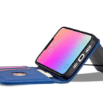 Ümbris kaanega Pouch Card Wallet iPhone 14 Pro (sinine)