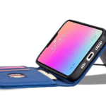 Ümbris kaanega Pouch Card Wallet iPhone 14 (sinine)