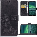 Ümbris kaanega Flower Book Samsung A15 4G/ A156 A15 5G (must)