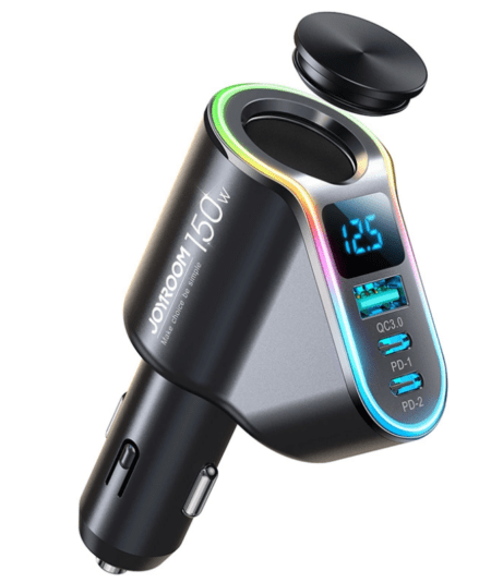 Bluetooth Transmitter Joyroom JR-CL21 2хType-C/ USB-A QC3.0, PD 150W (must)