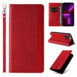 Ümbris kaanega Pouch Wallet iPhone 13 Pro (punane)