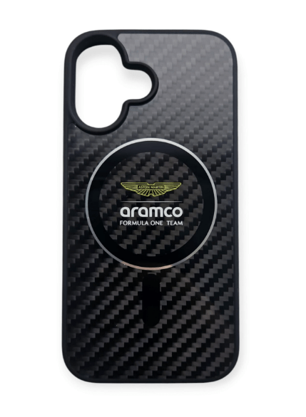 Ümbris Aston Martin Carbon MagSafe ARHMP16SFCIS iPhone 16 (must)