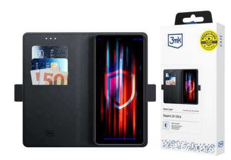 Ümbris kaanega 3mk Wallet Xiaomi 14 Ultra (must)