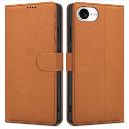 Ümbris kaanega Fancy Wallet Samsung A51 (pruun)
