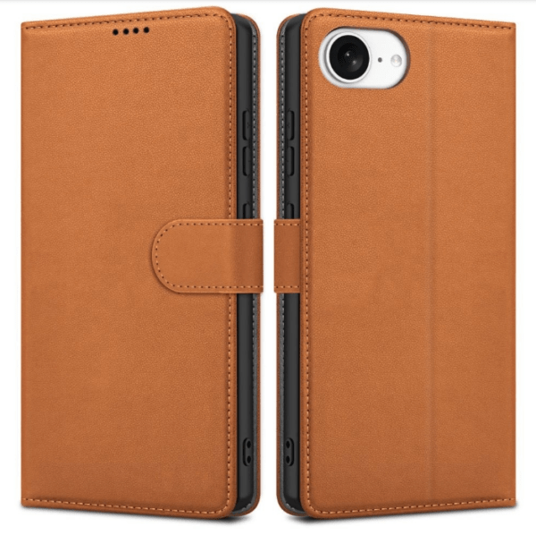 Ümbris kaanega Fancy Wallet Samsung A51 (pruun)