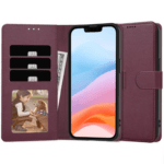 Ümbris kaanega Fancy Wallet Samsung A356 A35 5G (viinamari)