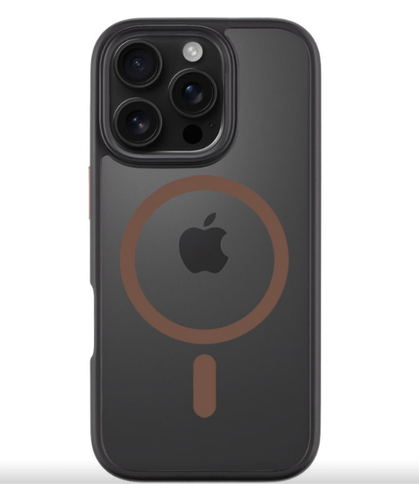 Ümbris Superstealth MagSafe iPhone 14 Pro (must/pruun)
