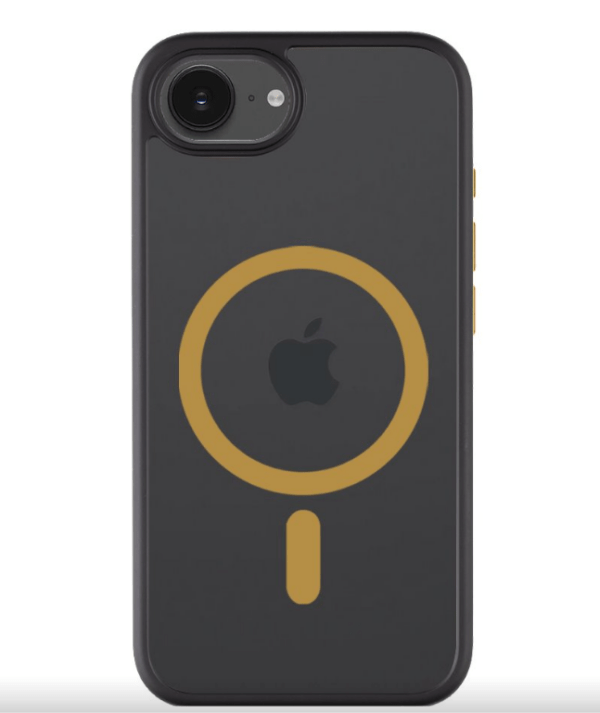 Ümbris Superstealth MagSafe iPhone 16e (must/kollane)