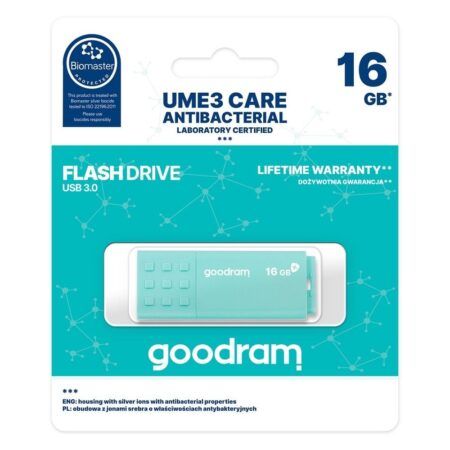 Mälupulk Goodram UME3 16GB USB 3.0 (mündiroheline) Mälupulk Goodram UME3 16GB USB 3.0 (mündiroheline)